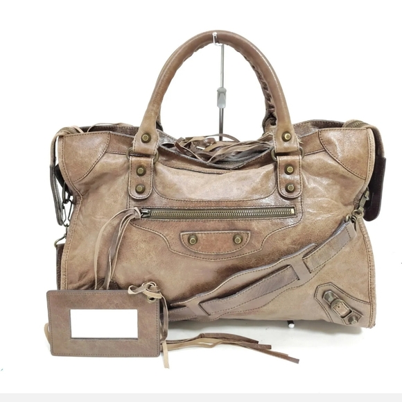 Balenciaga Handbags - 💥FINAL PRICE SALE💥 Balenciaga HandBag The City 2Way Distressed Brown